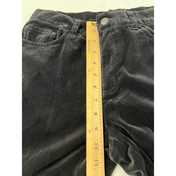 Ralph Lauren Petite Black Velvet Pants Size 8 petite VTG Y2K Gorpcore - Picture 14 of 16